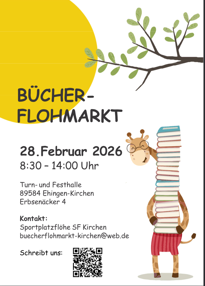 Sportplatzflöhe Bücherflohmarkt 2026